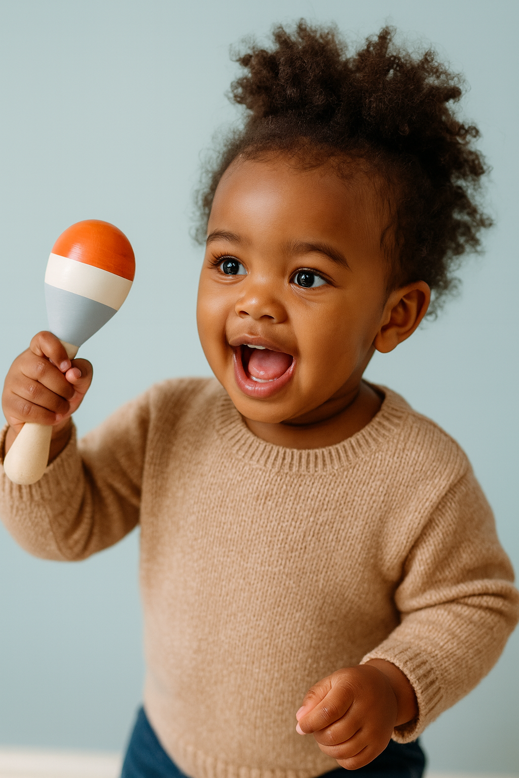 Tiny Hands Ringing Bell – Soothing Wooden Chew Toy