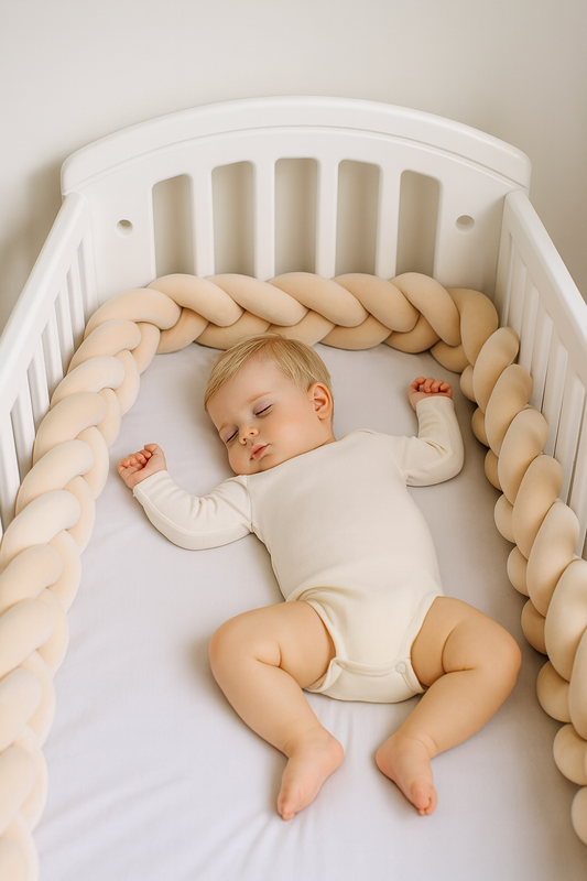 NEW Braided Bed Bumper For Baby 1