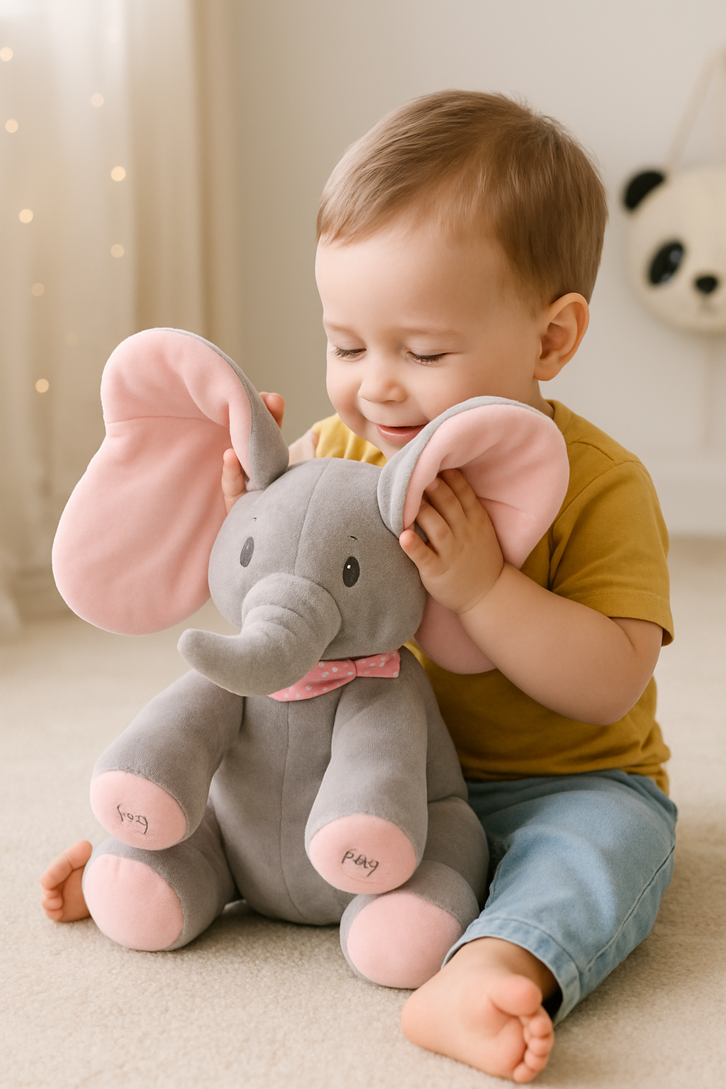 Peekaboo Melody Elephant Toy 1/2pc