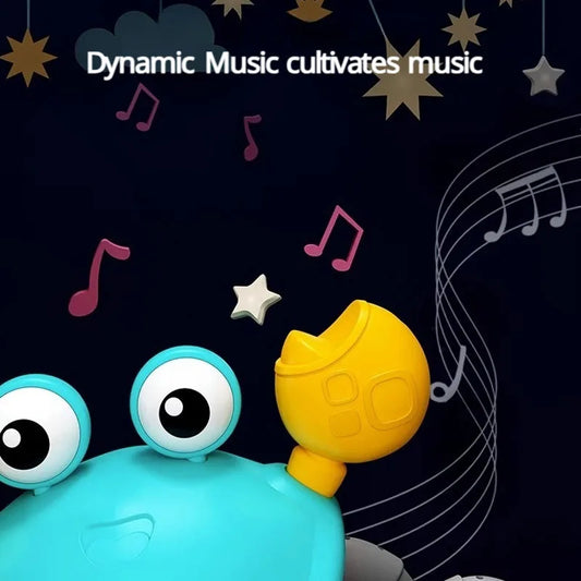 Induction Escape Crab Electric Pets Musical Toys Toddler Crawling Baby Walker Crab Interactive Toys for Children Gifts