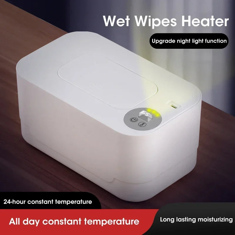 Portable Baby Wipe Warmer with LED & USB