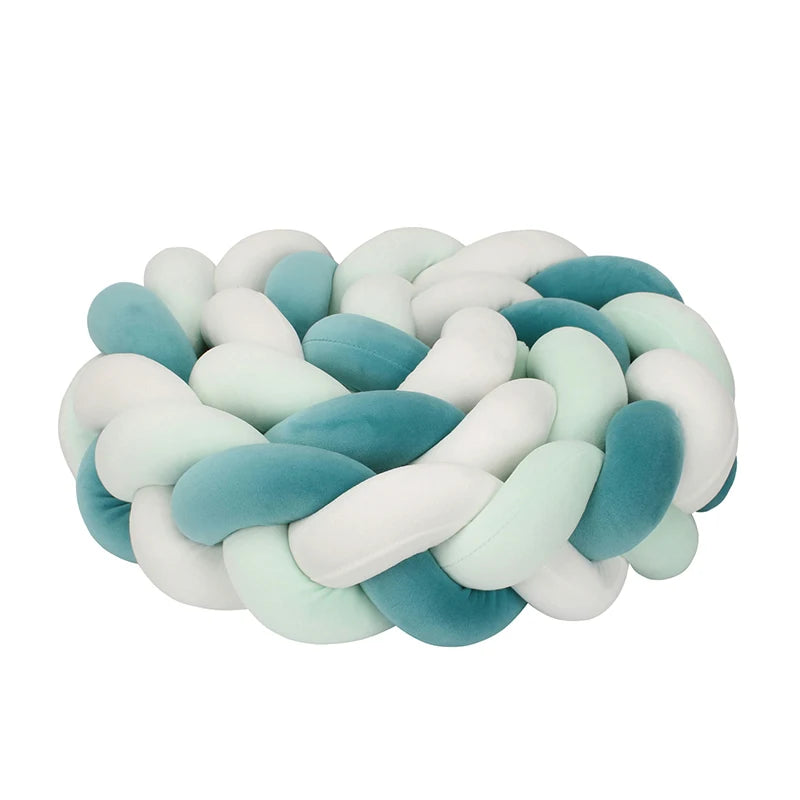NEW Braided Bed Bumper For Baby 3