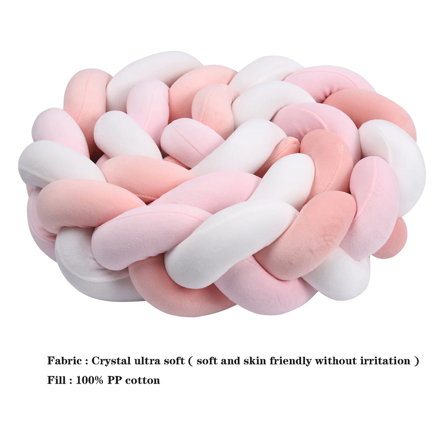 NEW Braided Bed Bumper For Baby 1