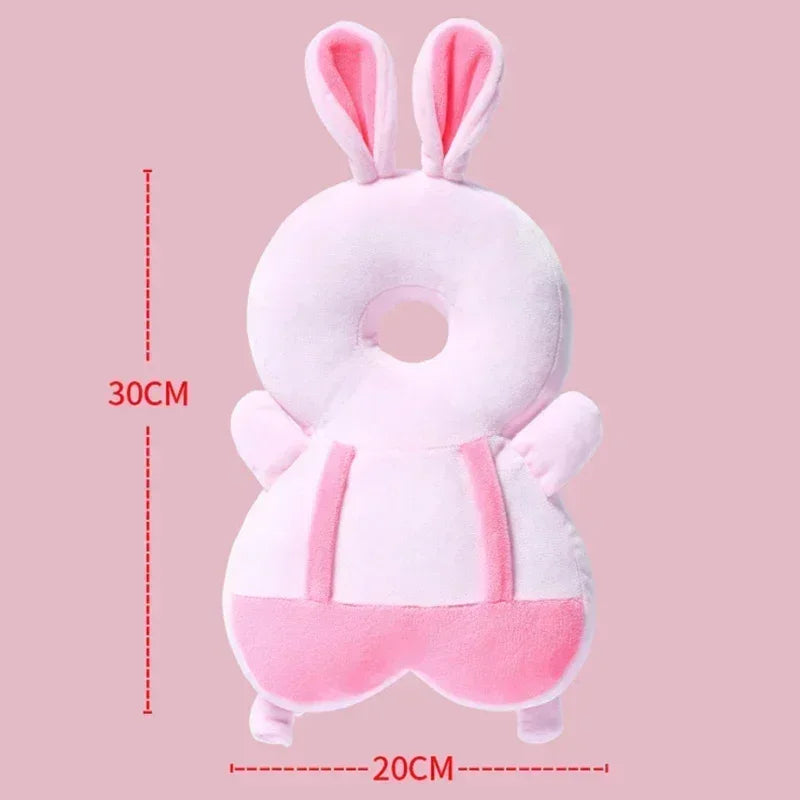 "Toddler Baby Head Protector – Safety Cushion Pad & Protective Pillow for Infants (1-3T) | Cute Angel & Bee Cartoon Design"