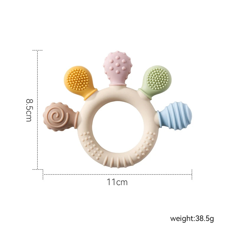 Adorable Teether Toy – Safe Silicone Gift for Teething Babies