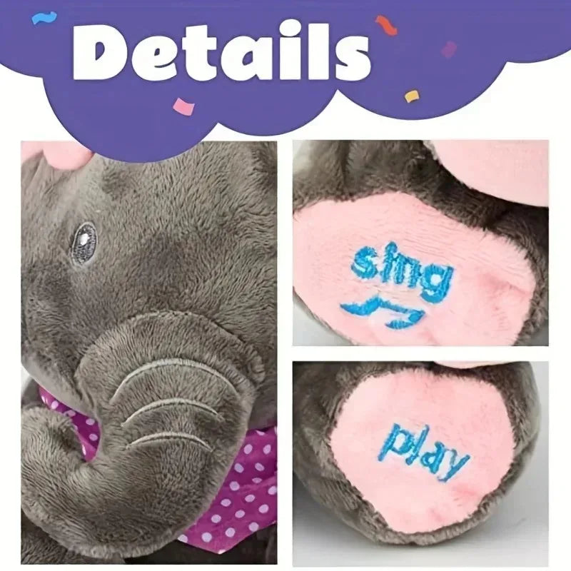 Peekaboo Melody Elephant Toy 1/2pc