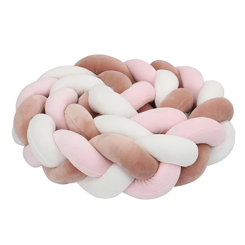 NEW Braided Bed Bumper For Baby 3