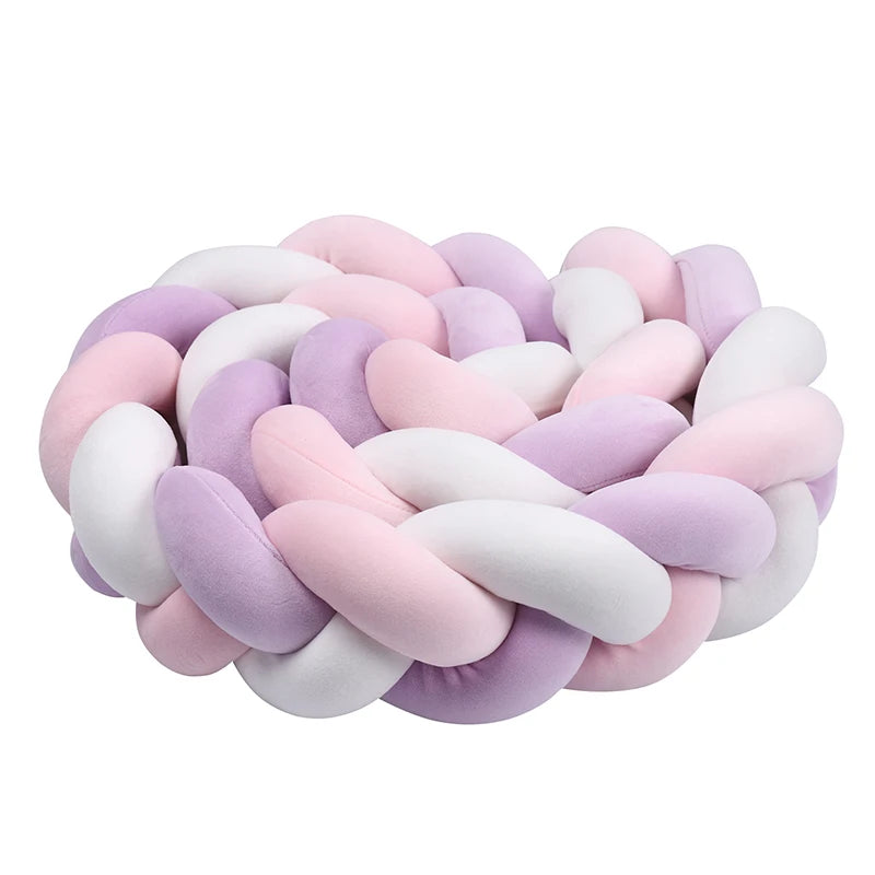 NEW Braided Bed Bumper For Baby 2