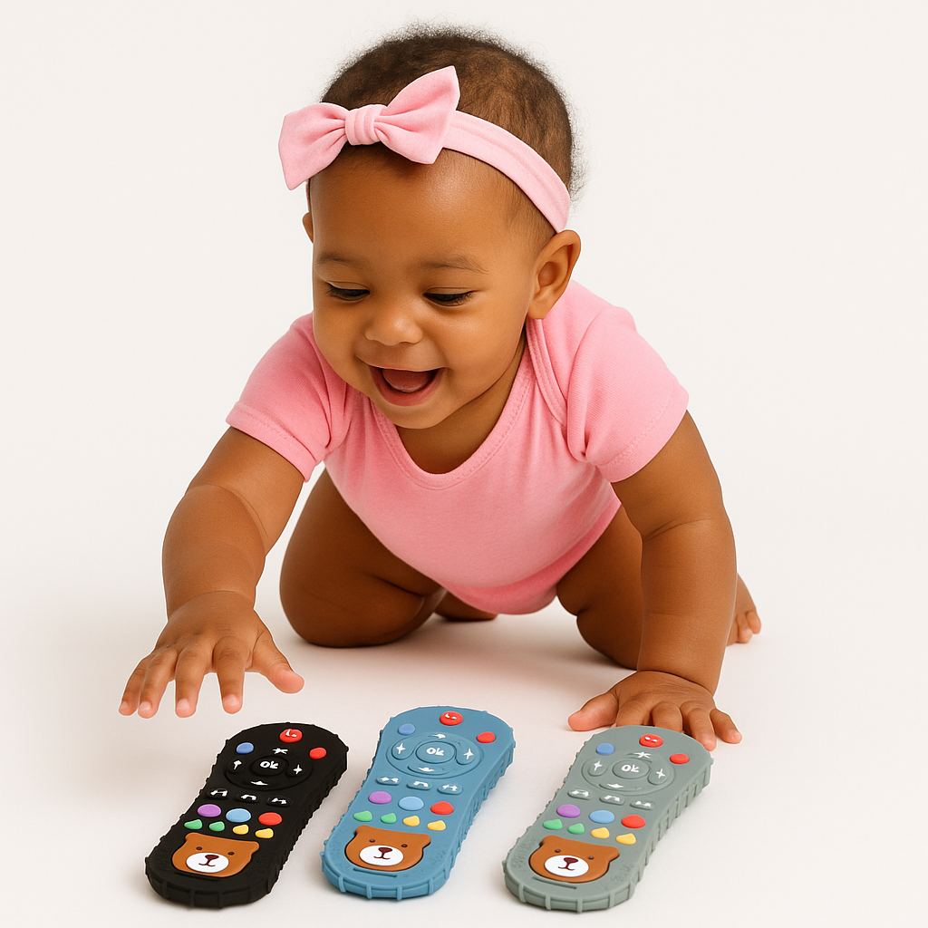 My First Remote – Silicone Teether for Happy Little Hands 1pc or set of3